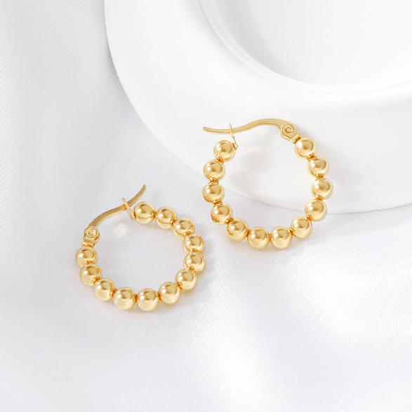 Round Beaded Hoop