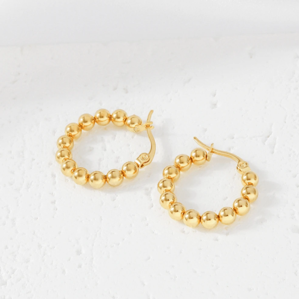 Round Beaded Hoop