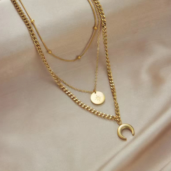 Multilayered Pendant Necklace