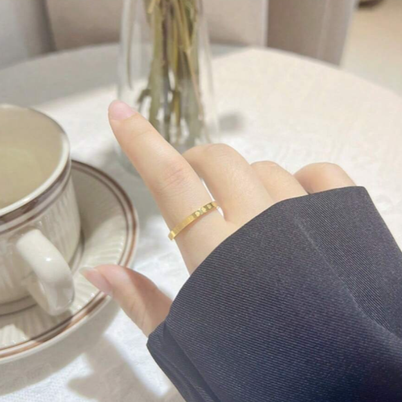 Heart-Shaped Titanium Steel Ring