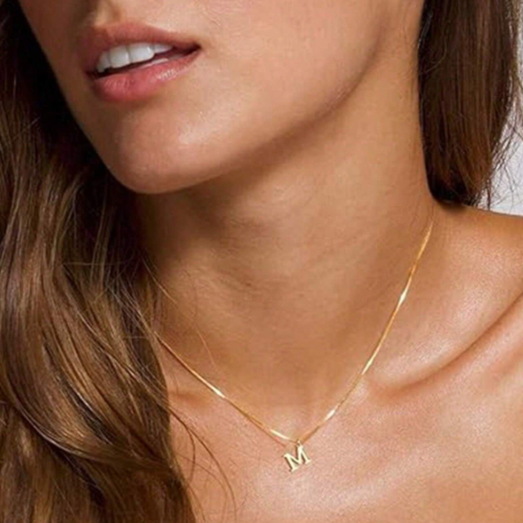 Stainless Steel Letter Necklace