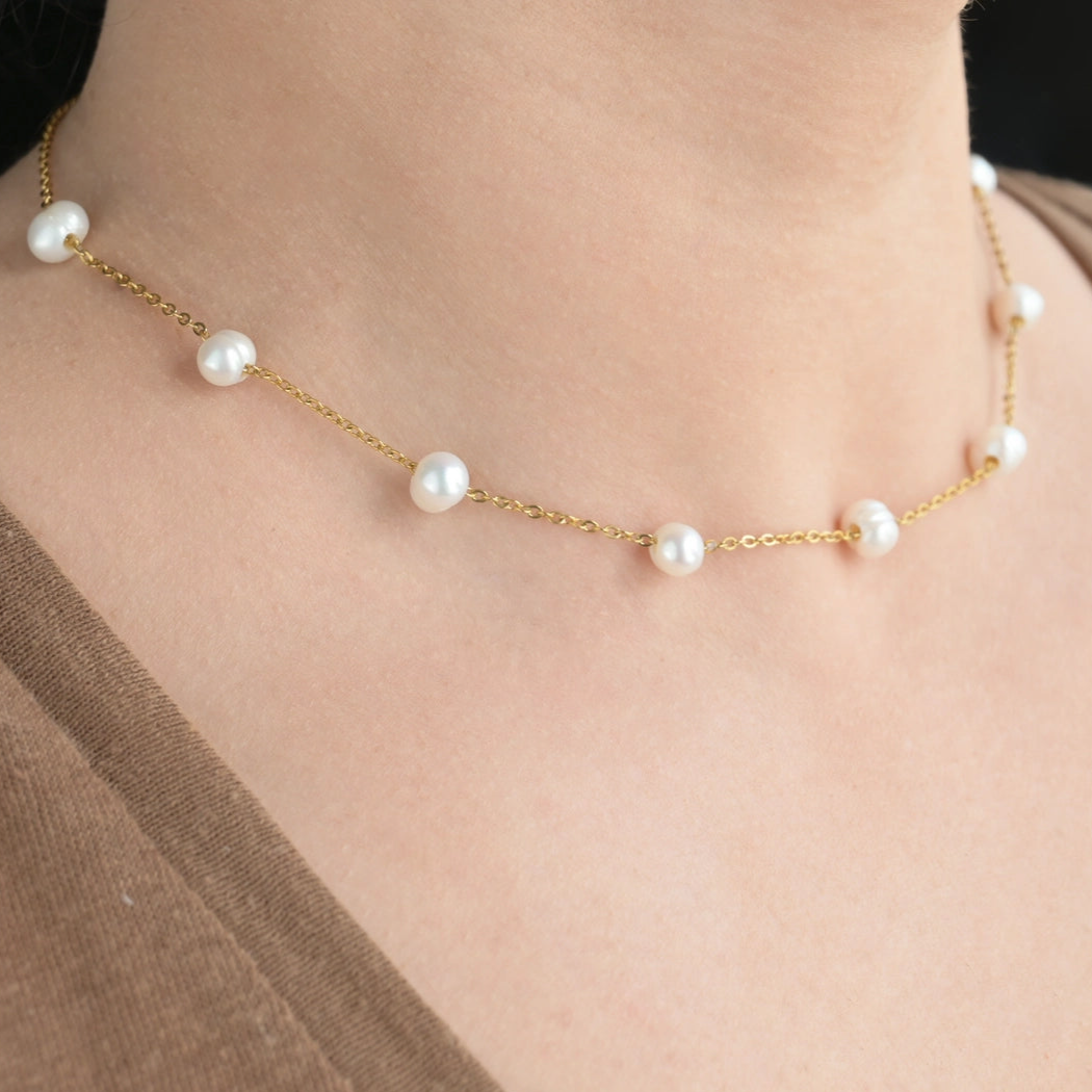 Pearl Satellite Necklace