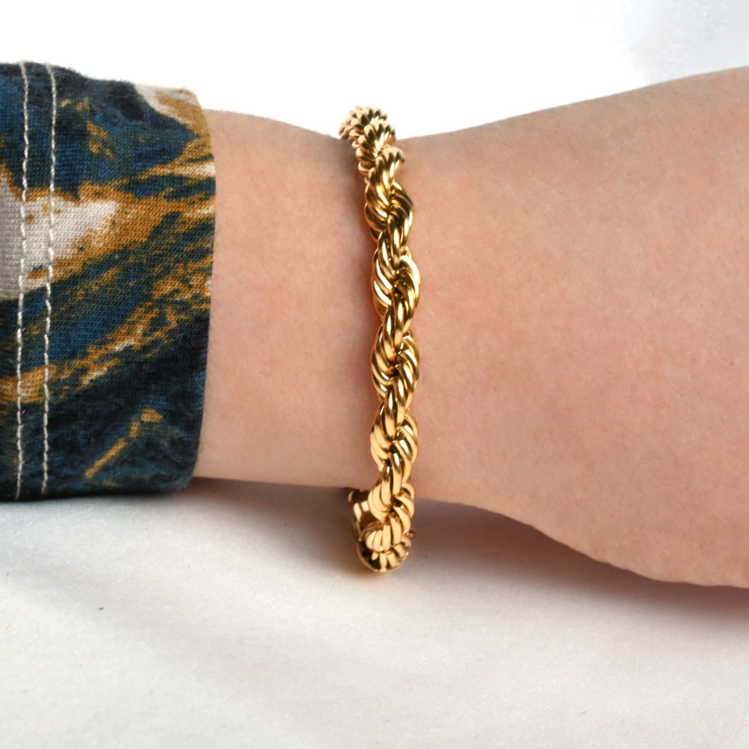 Rope Chain Bracelet - Tarnish-Free Twisted Chain Bracelet