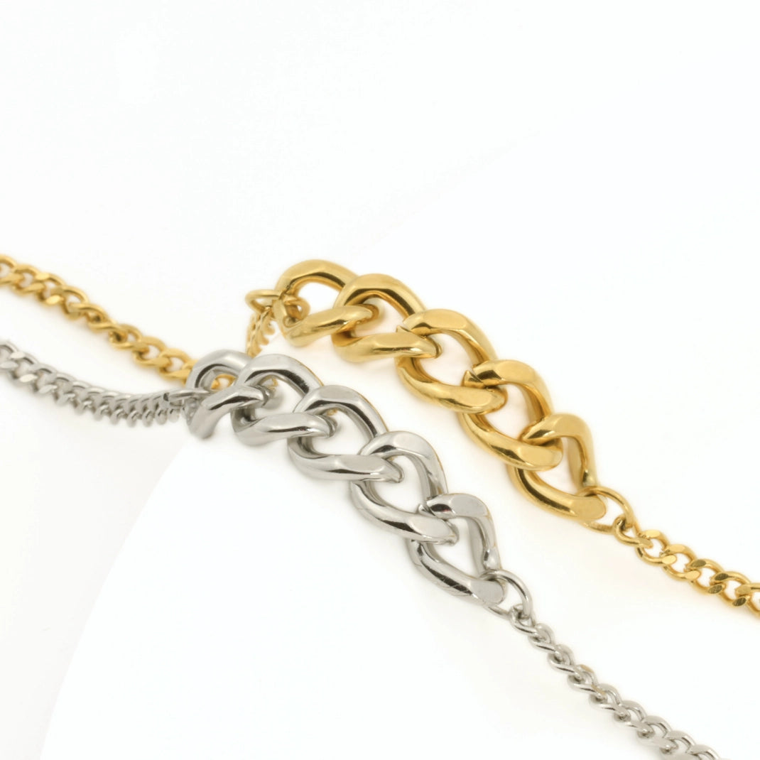 Mixed Curb Bracelet - Waterproof Dainty Curb Link Bracelet