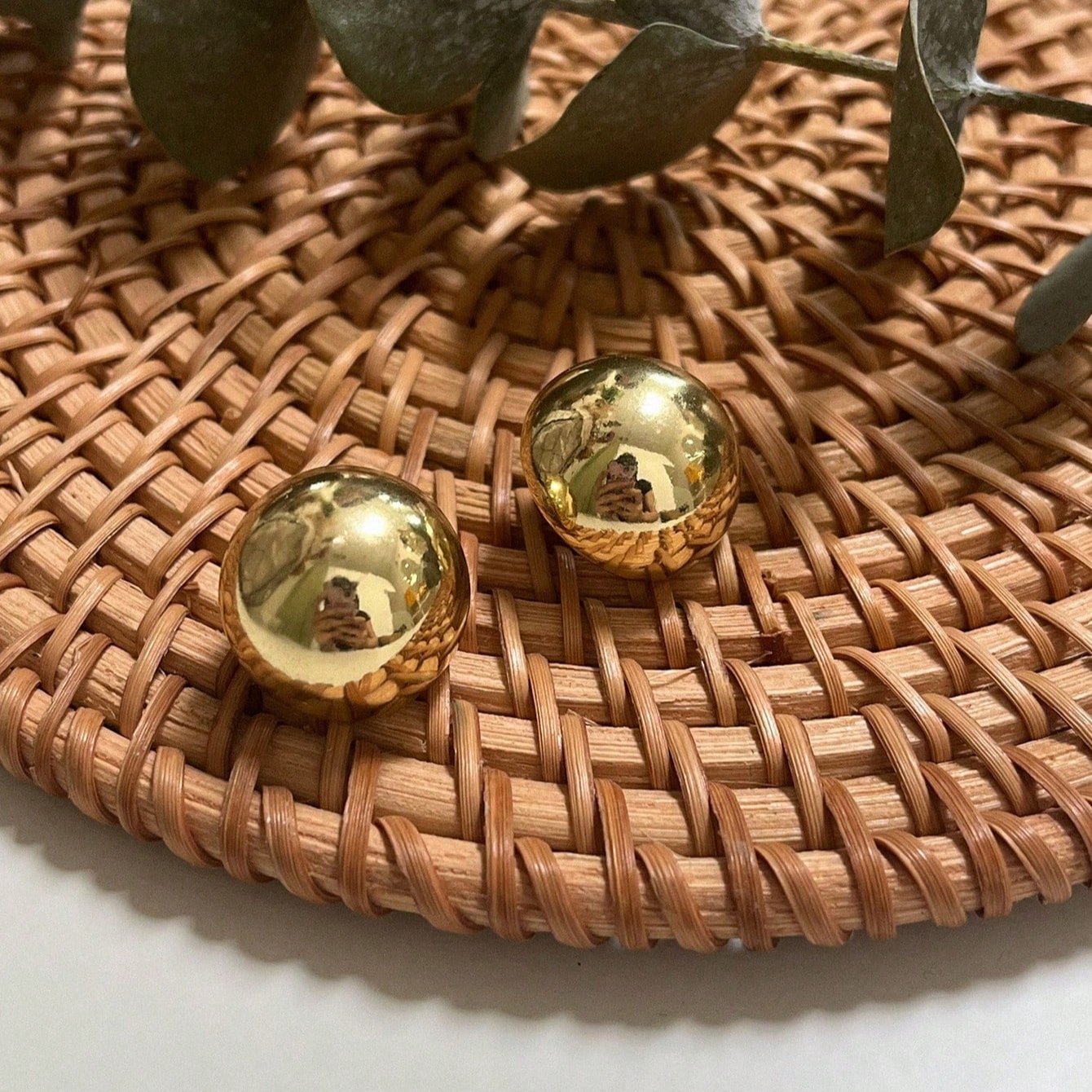 Ball Decor Stud Earrings