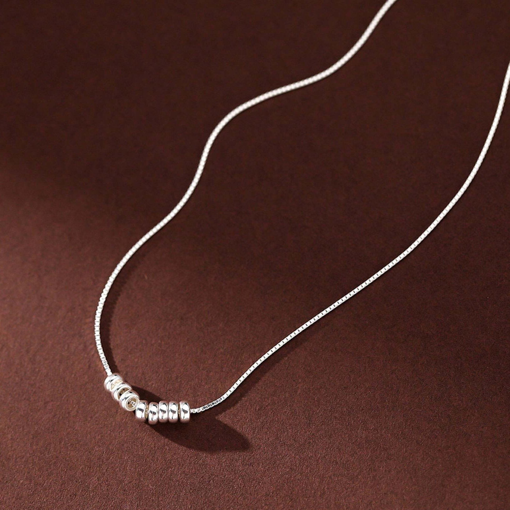 Sterling Silver Ball Shaped Pendant Necklace