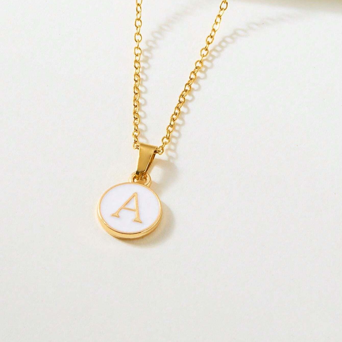 Personalized Gold Initial Pendant Necklace