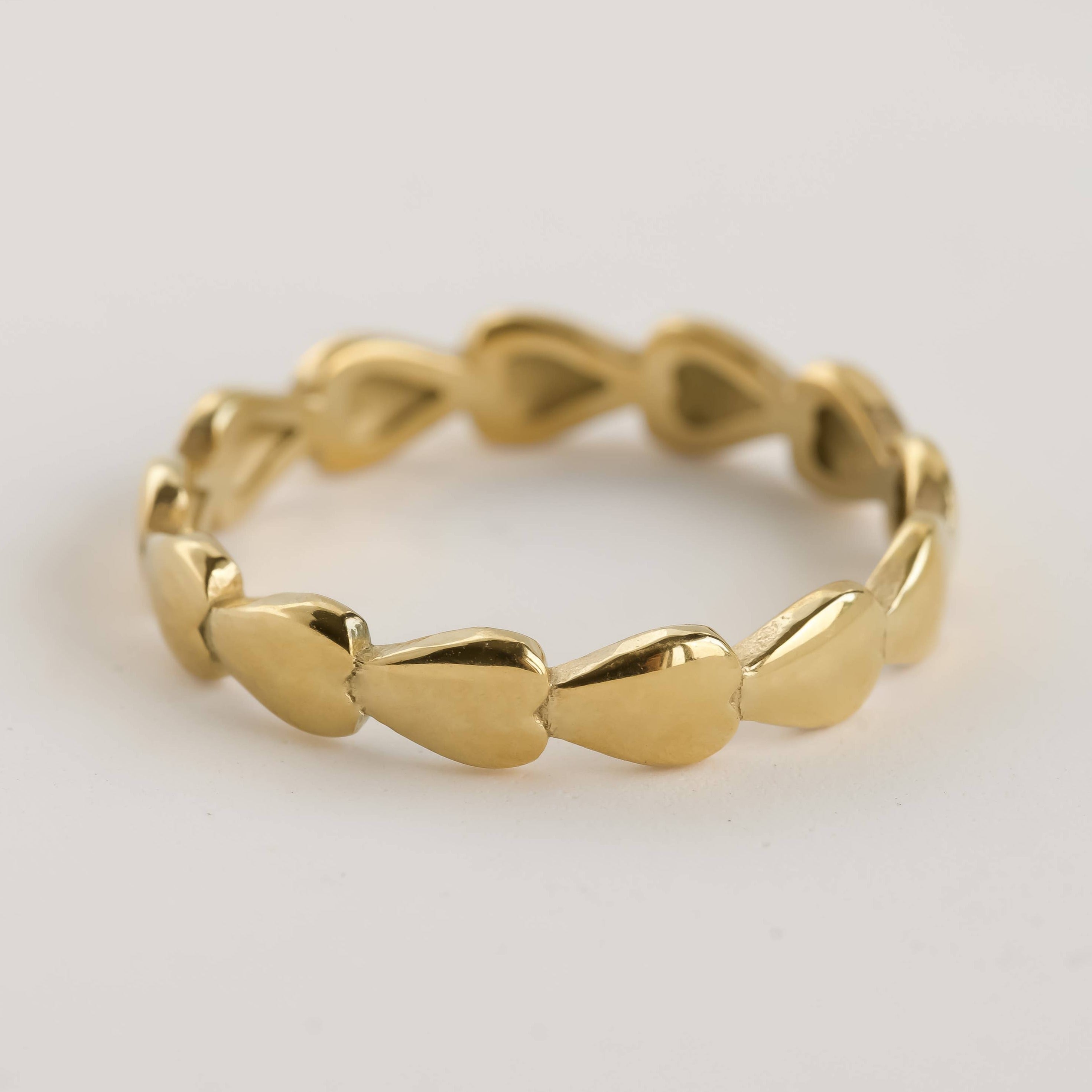 Anillos de oro delicados - Anillos apilables de oro de 18 k resistentes al agua