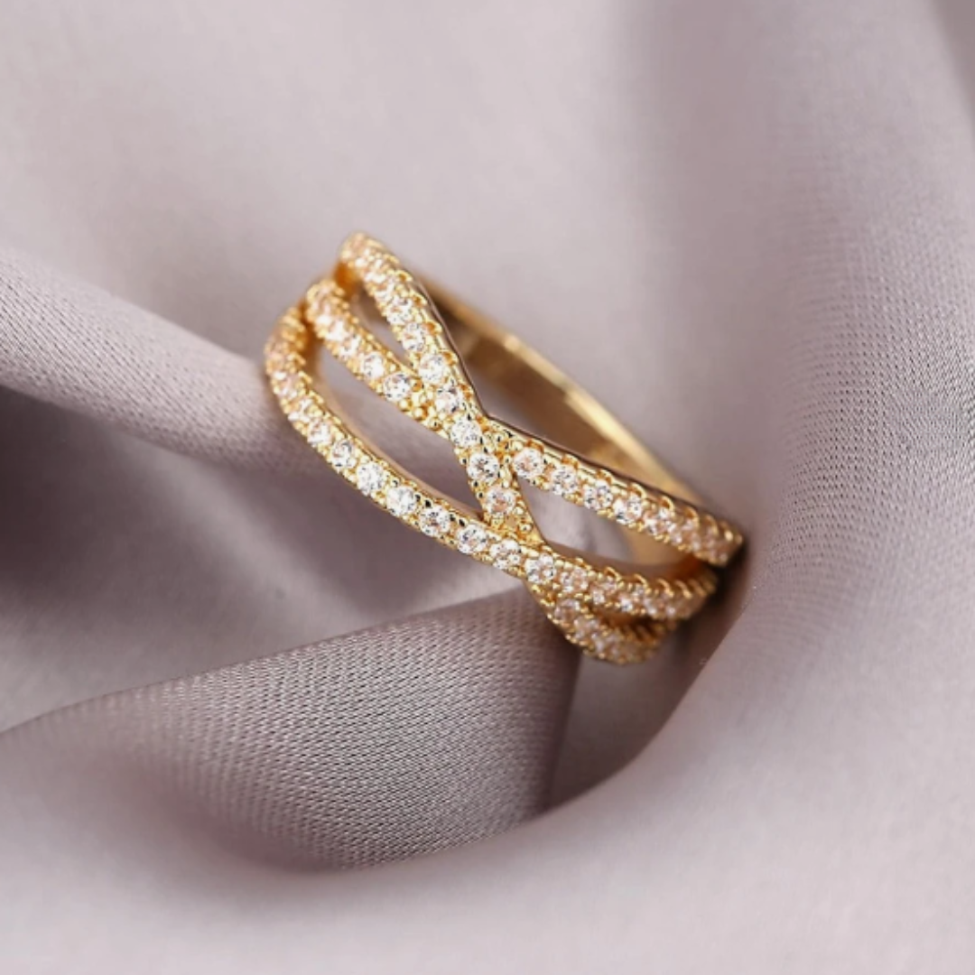 Cubic Zirconia Decor Ring