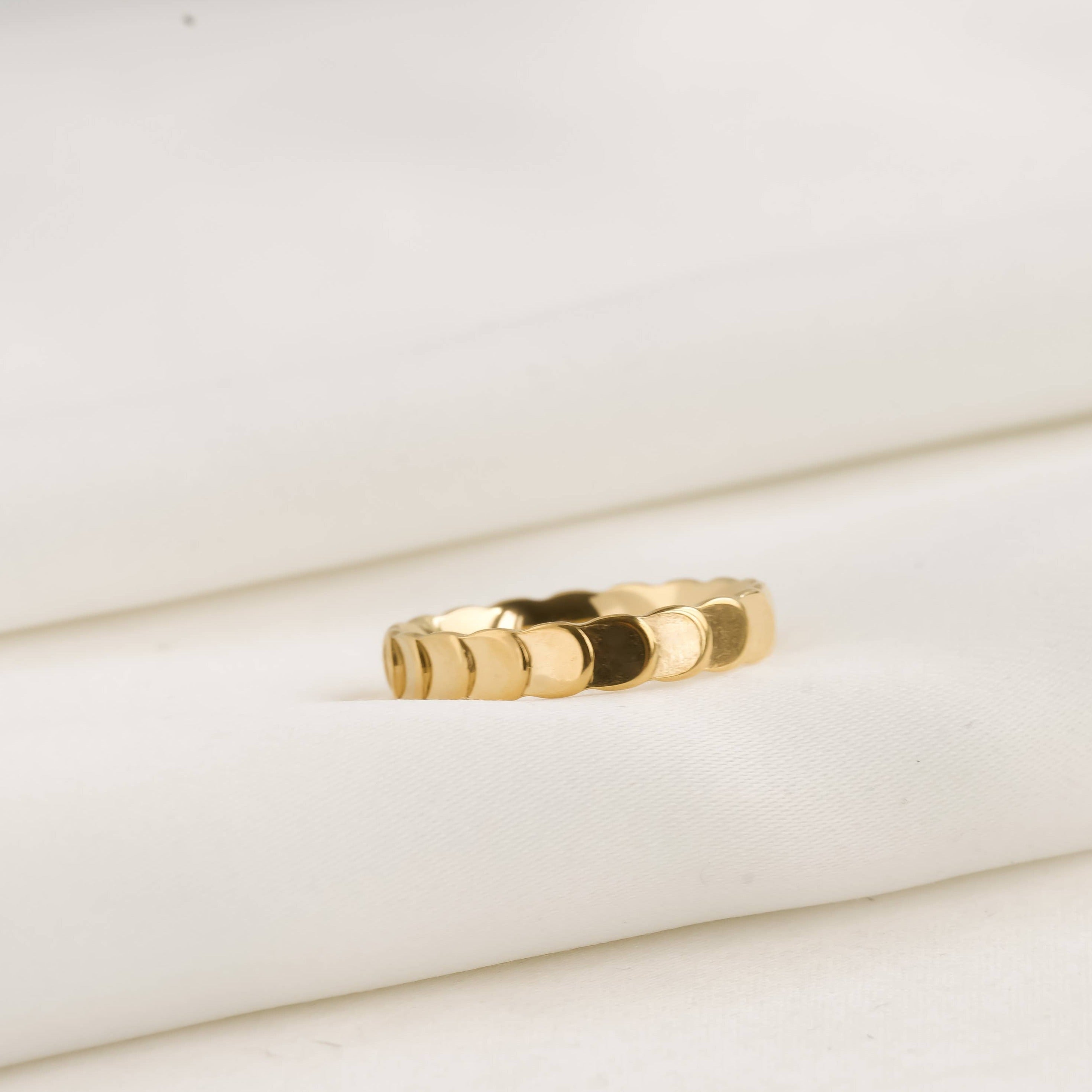 Dainty Gold Rings - Waterproof 18k Gold Stackable Rings