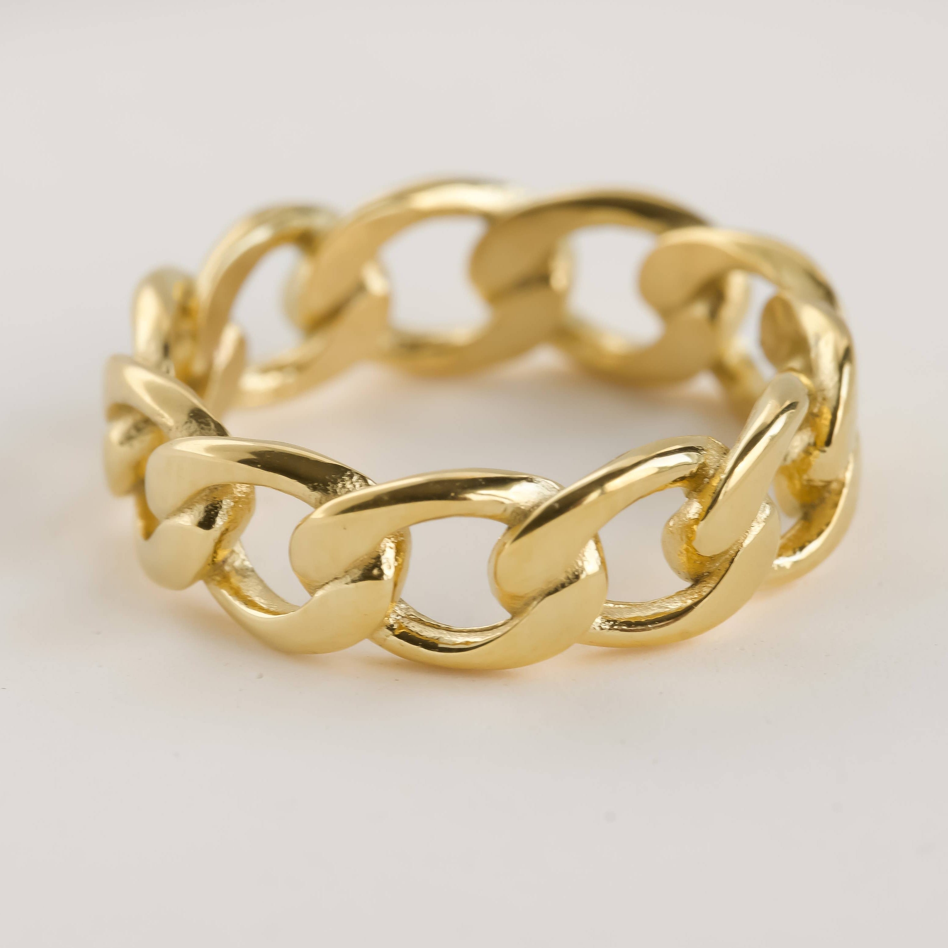 Anillos de oro delicados - Anillos apilables de oro de 18 k resistentes al agua