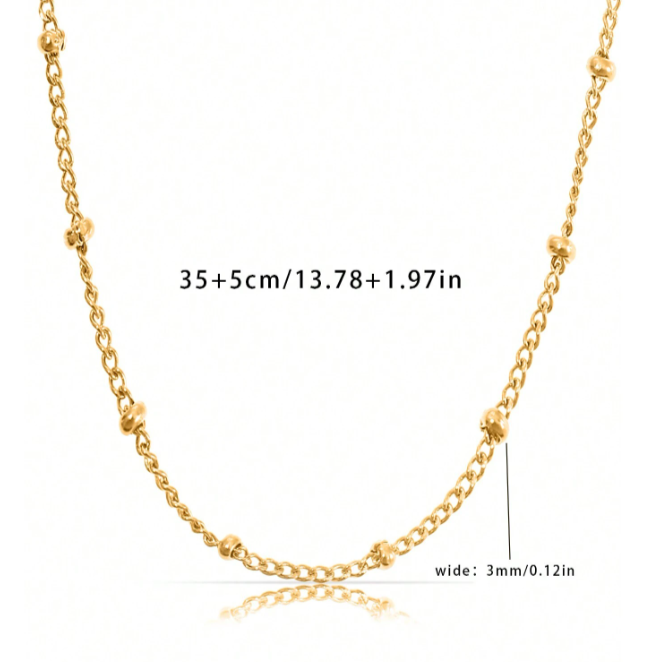 Stainless Steel Satellite Chain Necklace