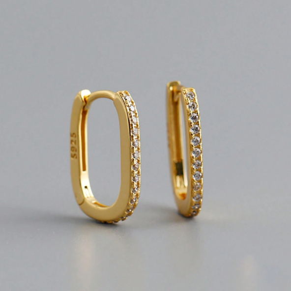 Elegant 925 sterling silver earrings as a birthday gift for women