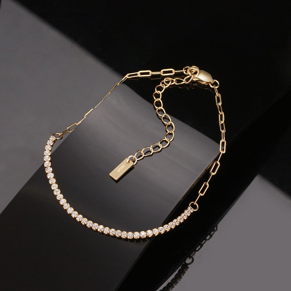 Dual-Chain Tennis Bracelet