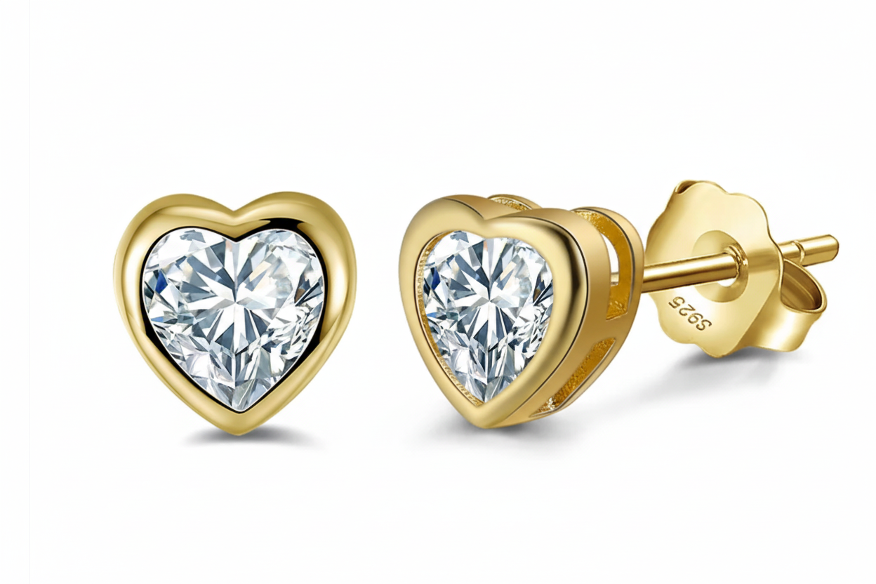 Heart Stud - Mahalo Jewelry