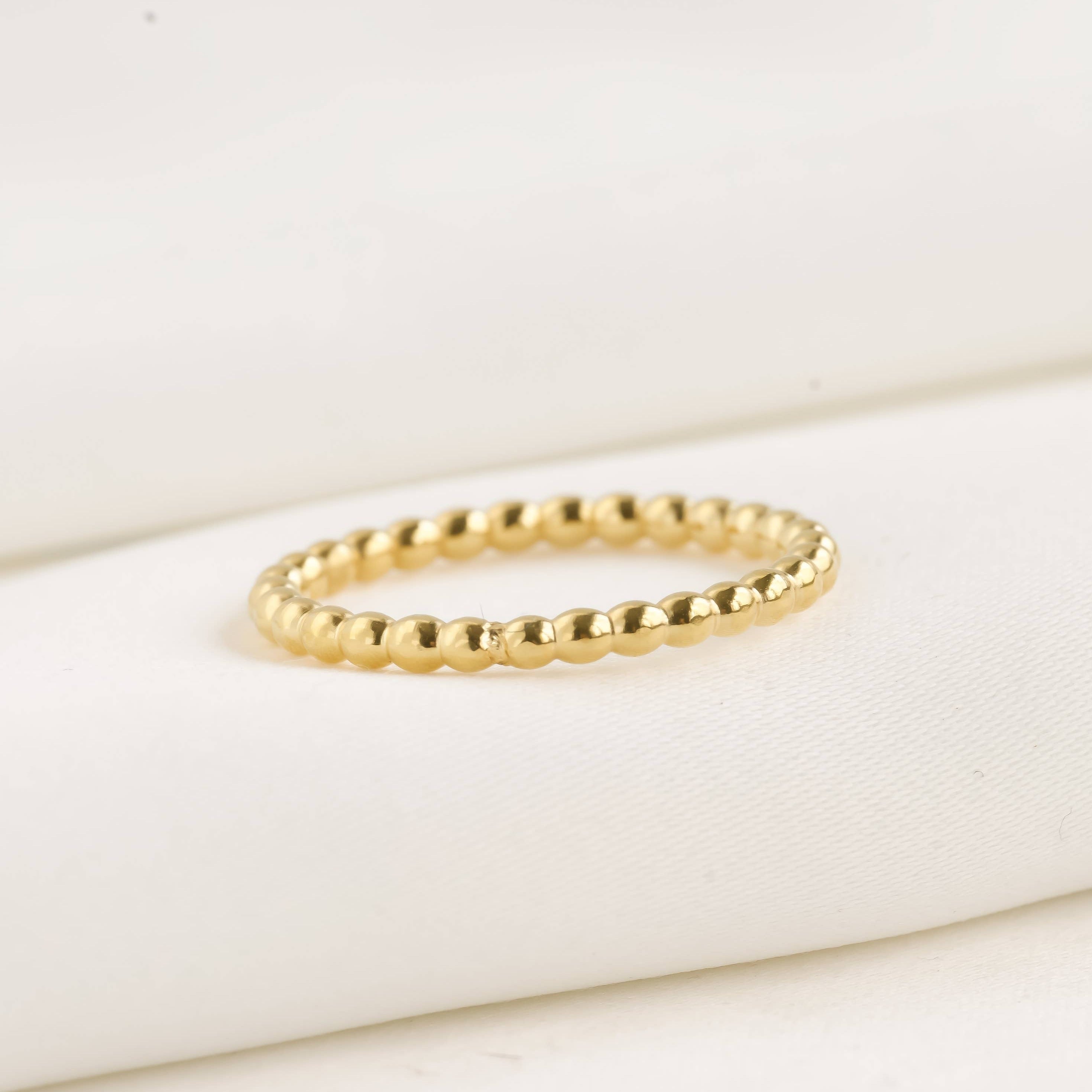 Dainty Gold Rings - Waterproof 18k Gold Stackable Rings