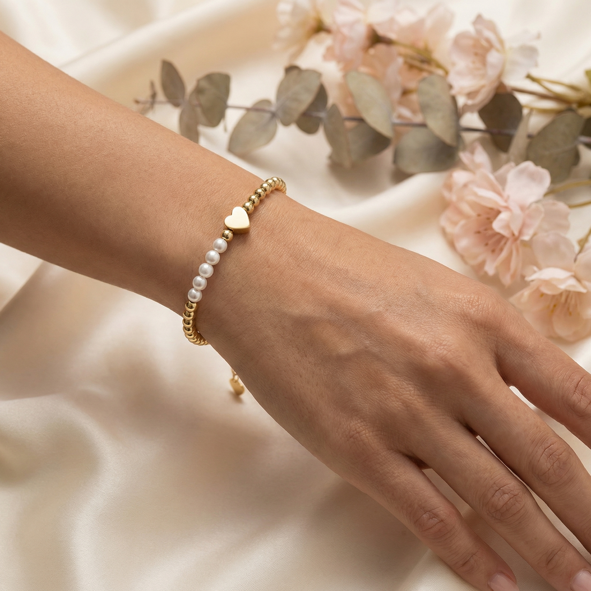 Half Pearls and Half Beads Bracelet - Mahalo Jewelry