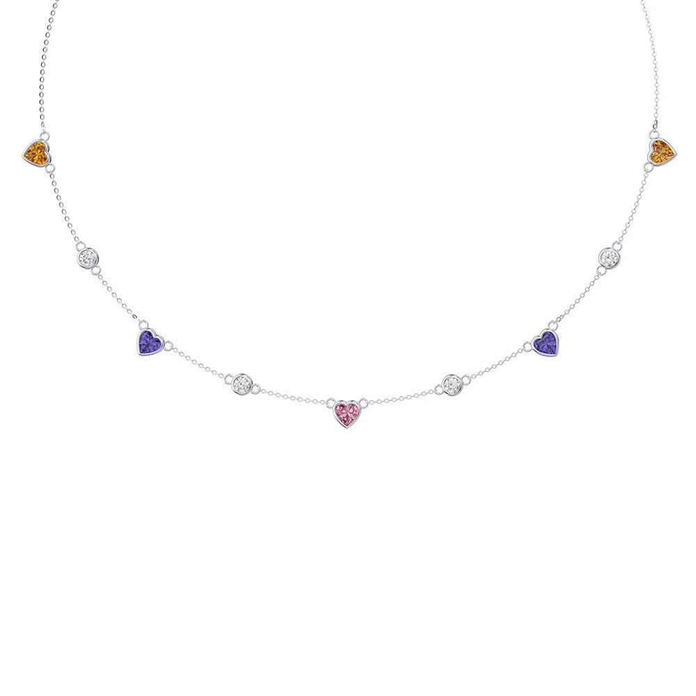 Color Hearts Necklace
