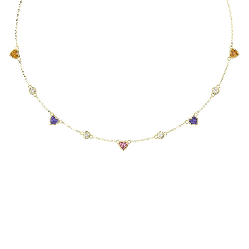 Color Hearts Necklace