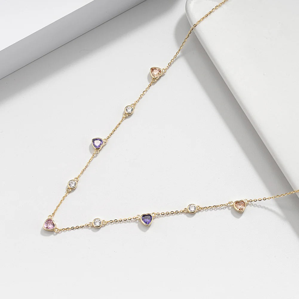 Color Hearts Necklace